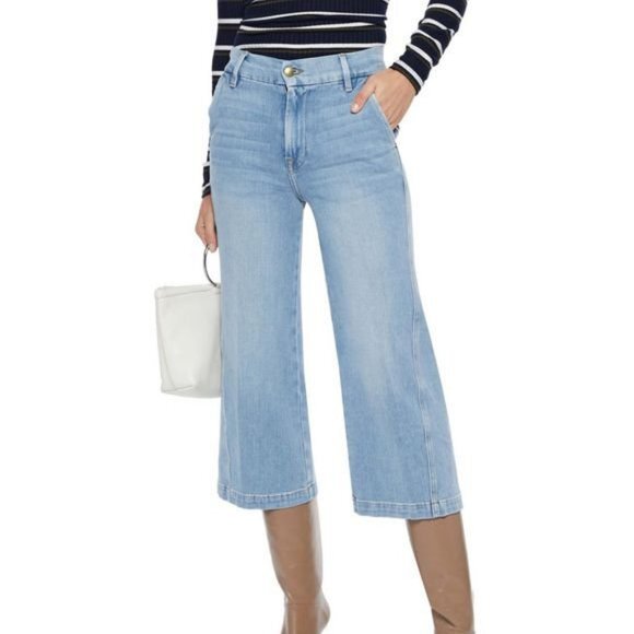 Denim Frame Cropped Wide-Leg Culotte Jeans (NWT)